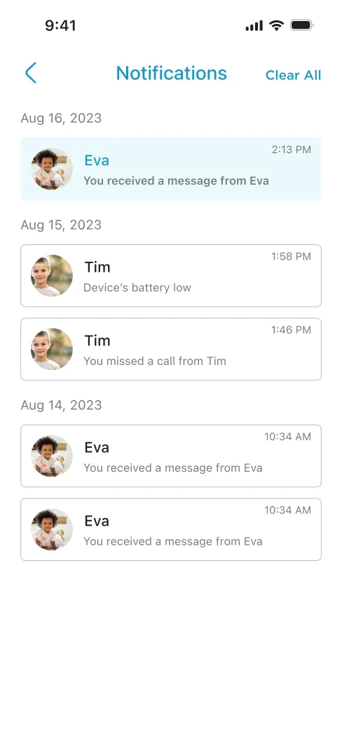 Companion app notifications
