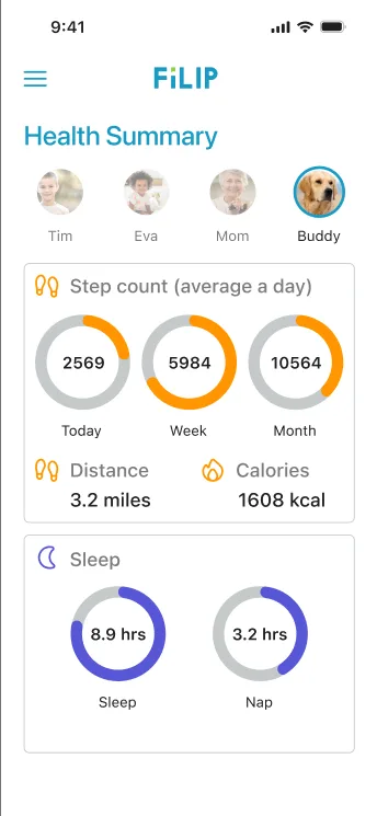 White-label companion app screen